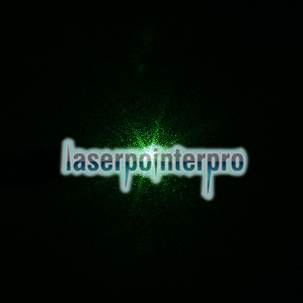 200 mW Penna puntatore laser a luce verde a punto singolo con batteria 16340 nera