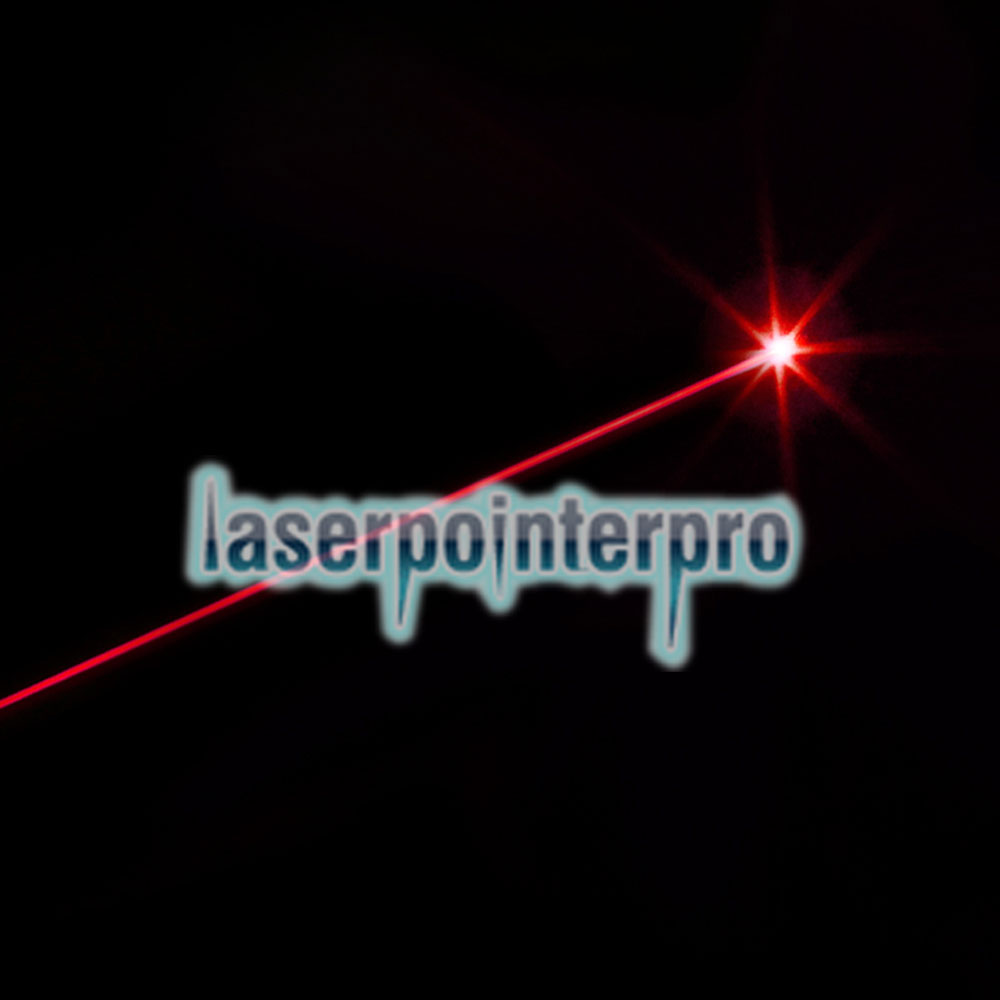 Mirino laser rosso 100MW 635nm con supporto per pistola (con batteria 1 * CR2 3V + scatola) Nero