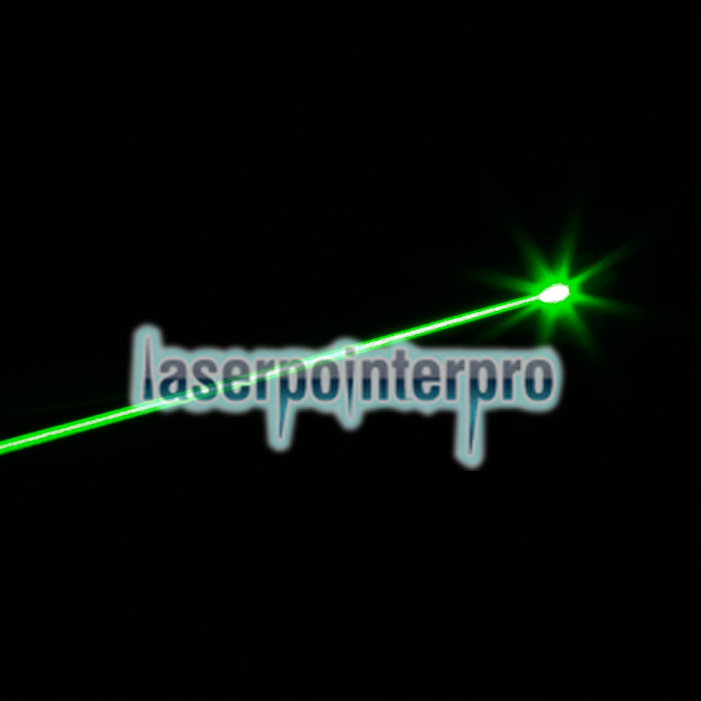 100MW 532nm Mirino laser verde con attacco per pistola (con 1 * batteria CR2 3V + scatola) nero