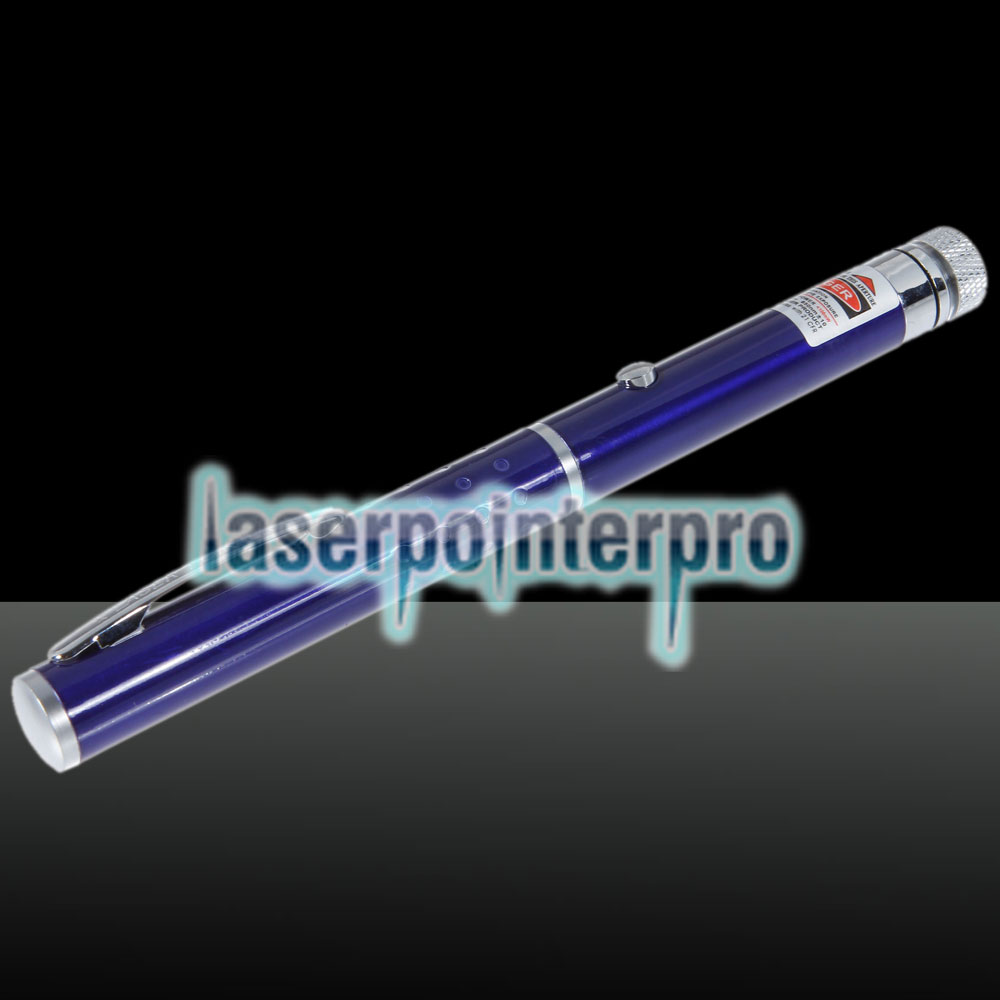 Stylo pointeur laser nu 100mW moyen ouvert étoilé rouge lumière bleu bleu