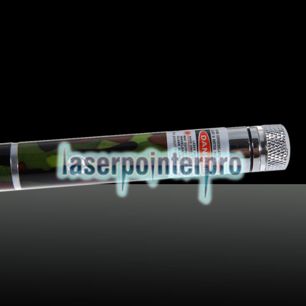 Couleur de camouflage de stylo pointeur laser nue avec motif étoilé moyenne ouverte 100mW