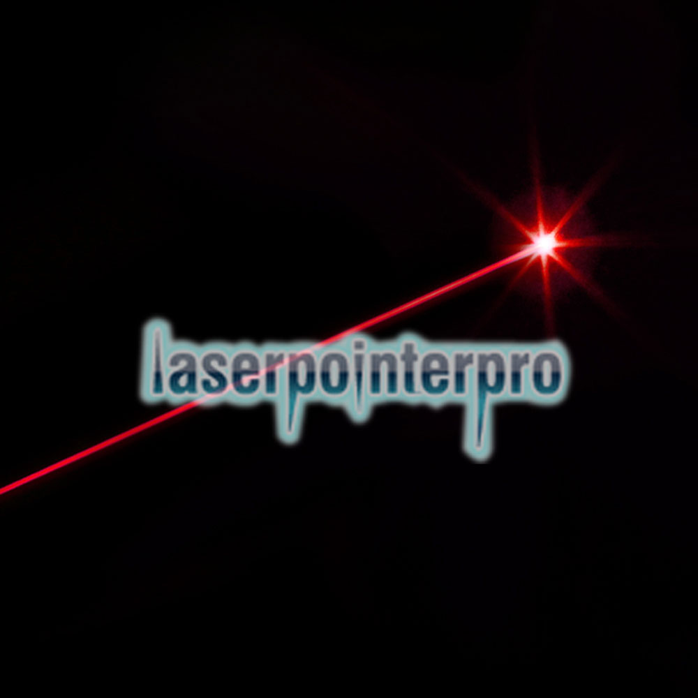 Visée laser rouge 200MW 635nm avec support pour pistolet (avec 1 pile CR2 3V + boîtier), noir