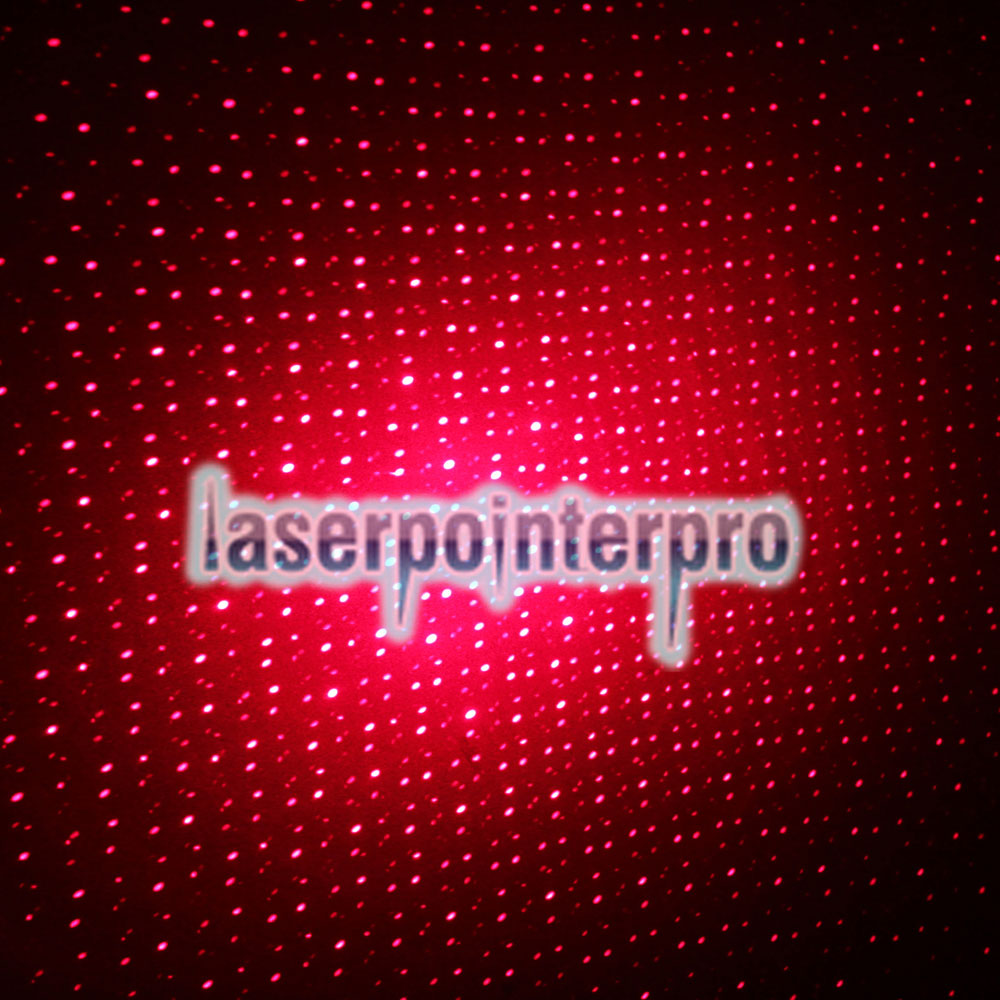 300 mW Medio Abierto Patrón estrellado Rojo Luz Desnudo Lápiz puntero láser Rojo