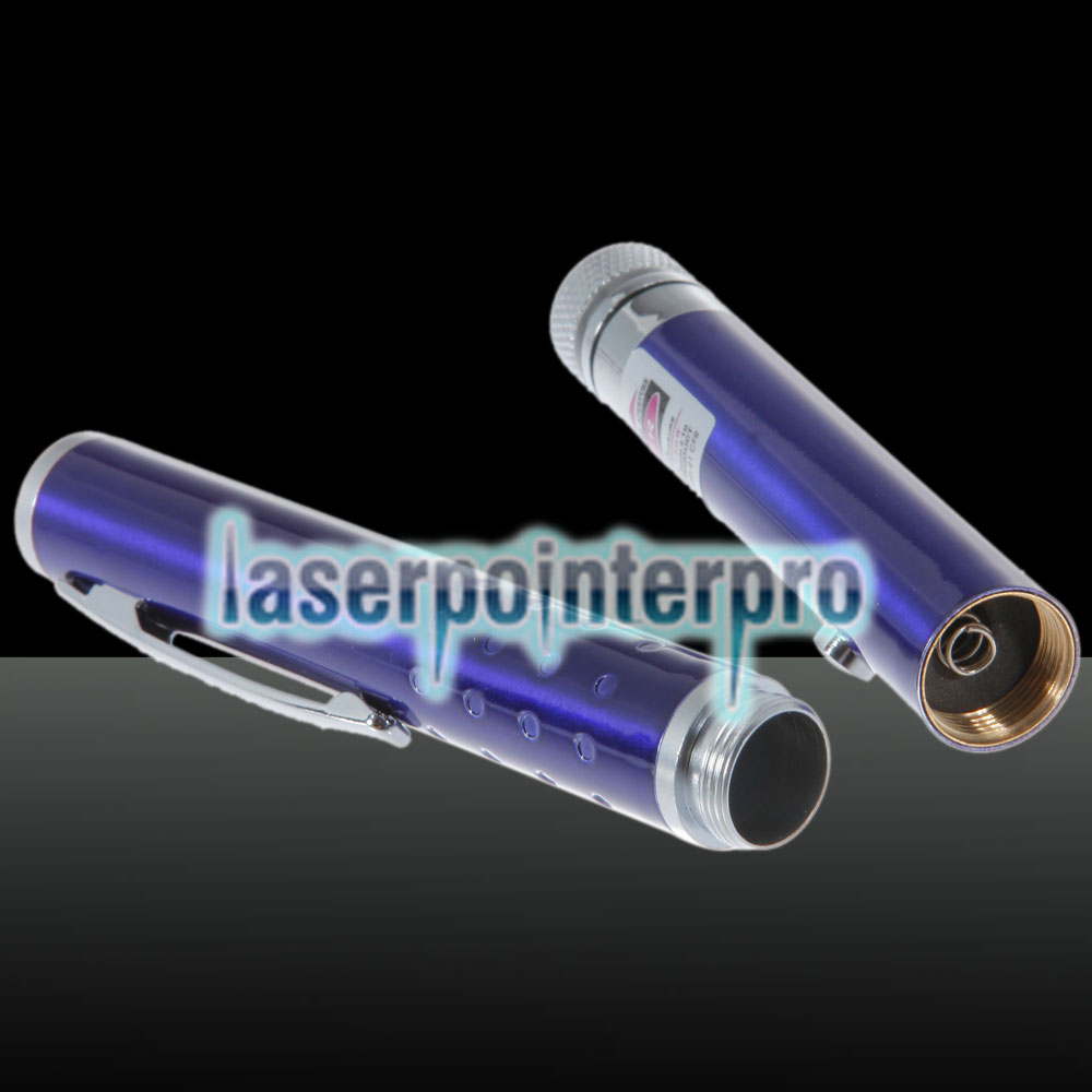 Stylo pointeur laser 50mW ouvert moyen modèle étoilé violet clair bleu bleu