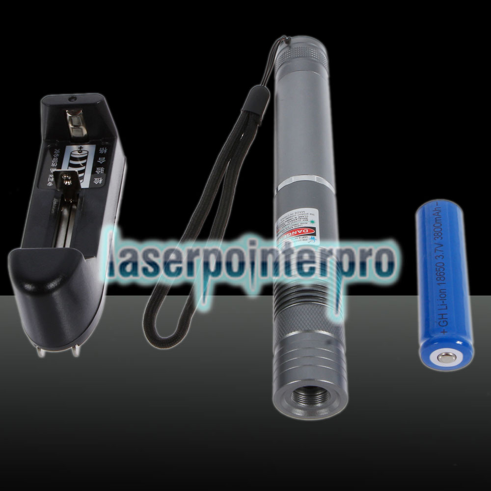 5mW 532nm point faisceau vert Pointeur Laser Light Pen avec 18 650 Argent  Batterie rechargeable - FR - Laserpointerpro