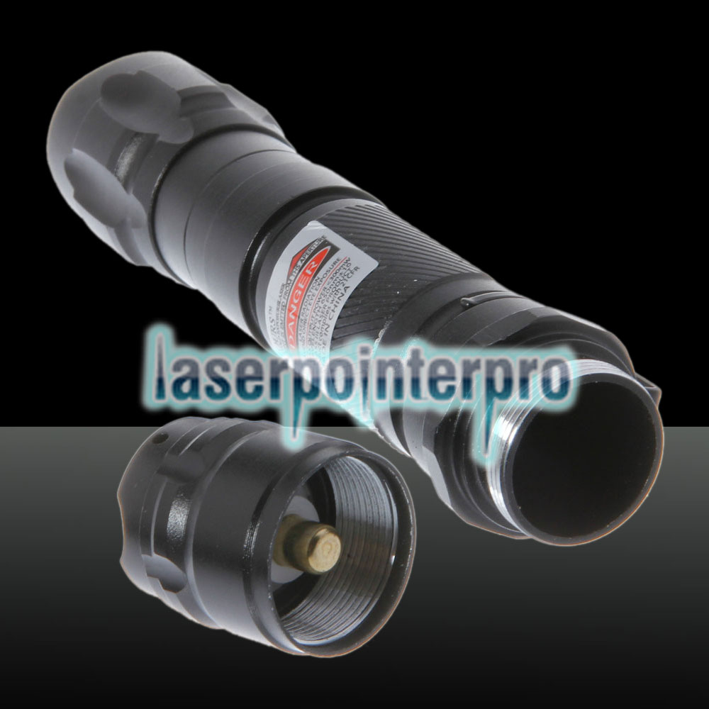 300mW 620 Click Style pointeur laser rouge à dos ouvert avec clip / batterie noir