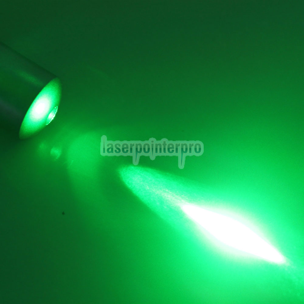 10mW 532nm Mid-aberto Green Laser Pointer Pen (com duas pilhas AAA)