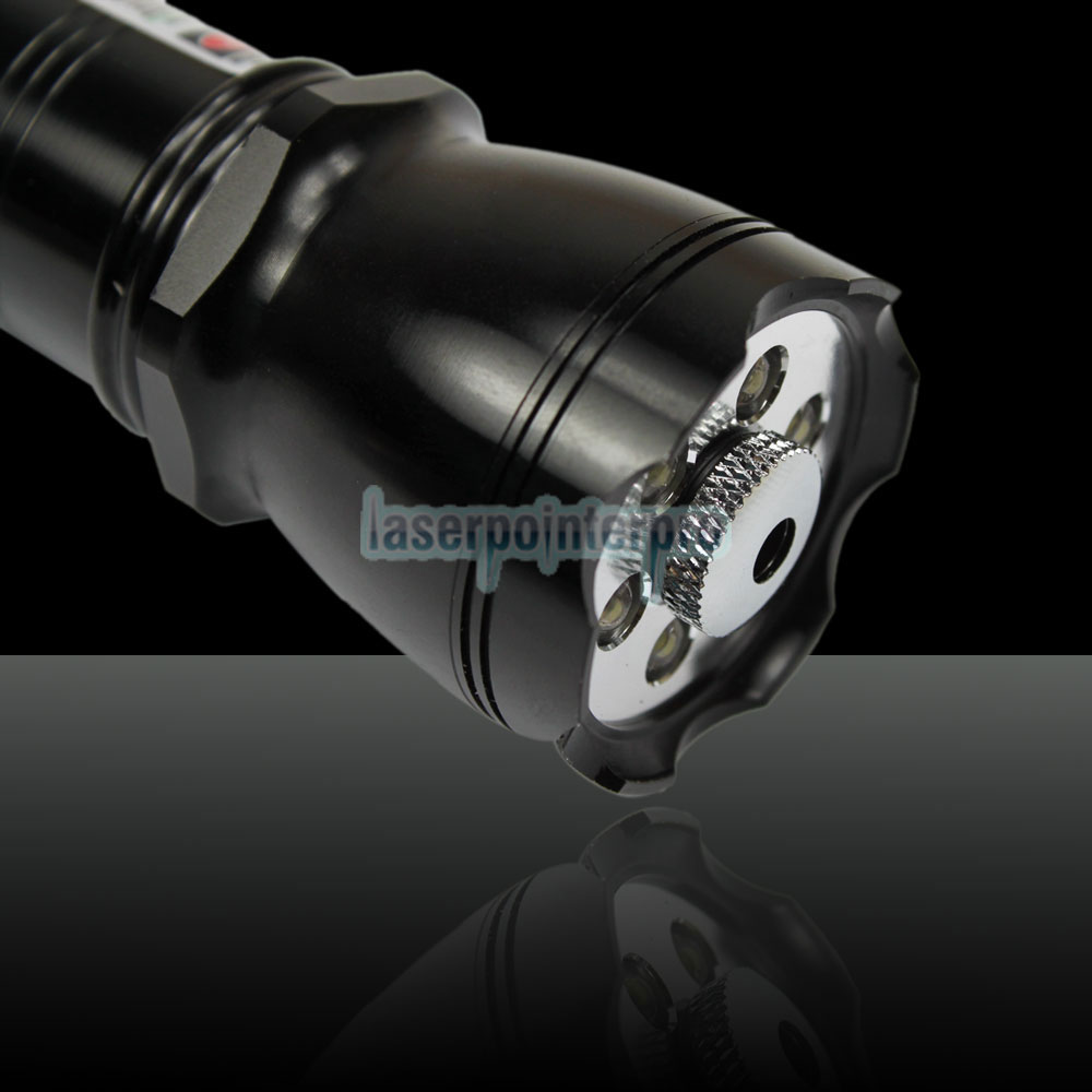 20mW 532nm 1005 6 LED Laserpointer-Taschenlampe mit grüner LED