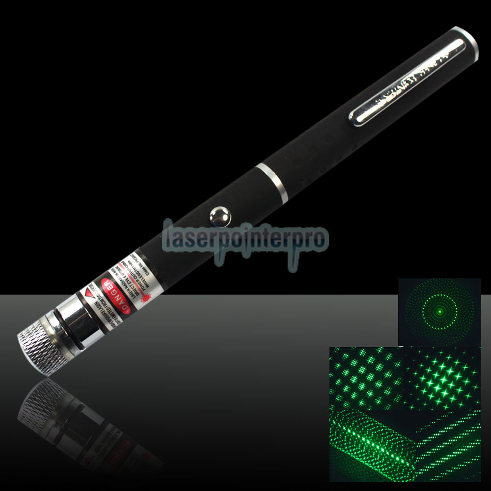 650 Miles Handheld Green Laser Pointer Pen Star Pattern USB Rechargeable Lazer 