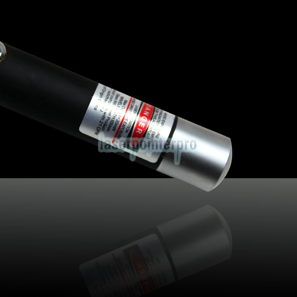 Stylo pointeur laser rouge mi-ouvert 20mW 650nm avec 2 piles AAA