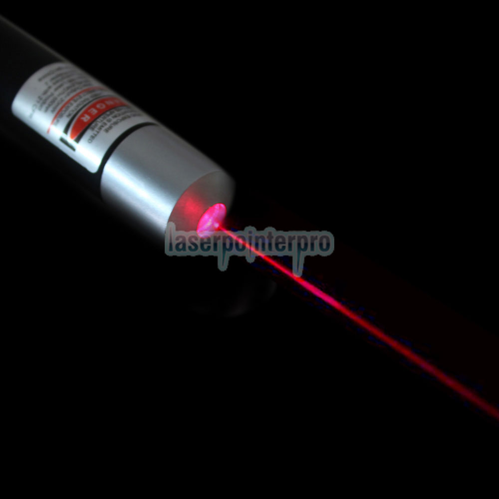 Caneta ponteiro laser vermelho aberto 20mW 650nm com 2 pilhas AAA