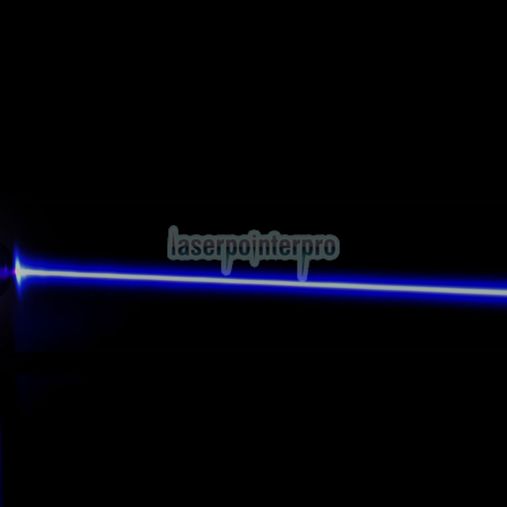 100 mW 405nm 850 Flashlight Style Blau-violetter Laserpointer Schwarz (mit einer 16340 Batterie)