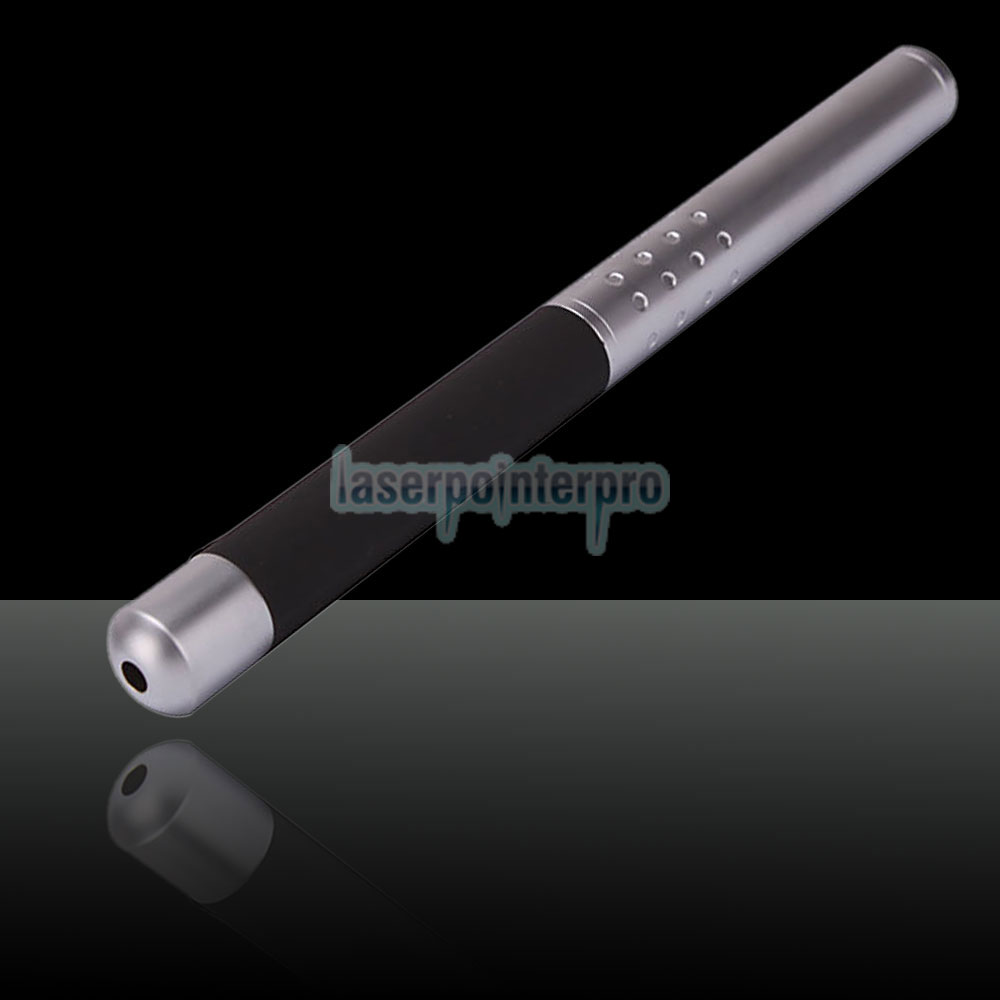 10mW 532nm Half-steel Green Laser Pointer Pen con batería 2AAA