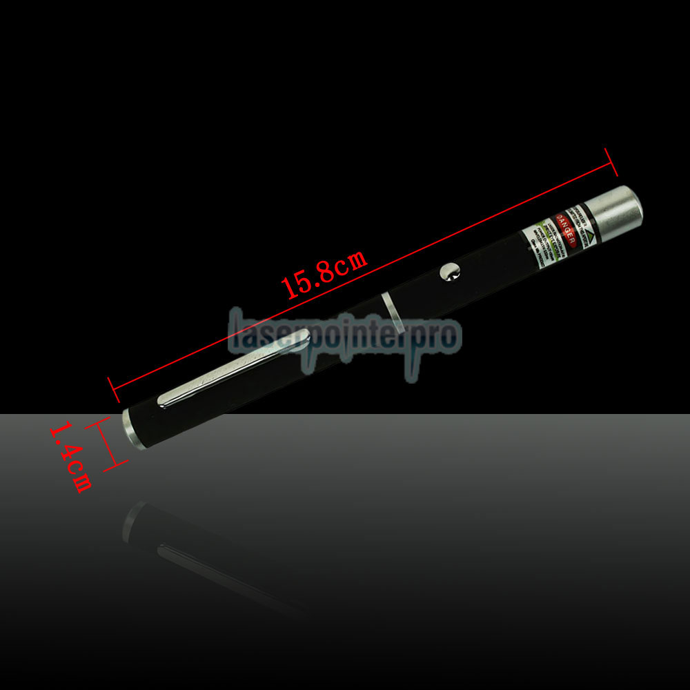 Stylo pointeur laser vert 30mW 532nm mi-ouvert avec batterie 2AAA
