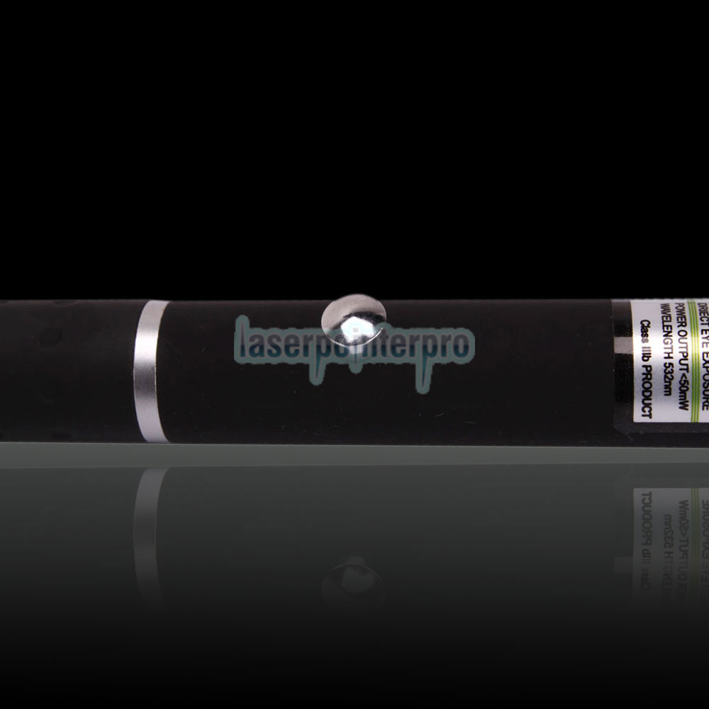 Penna puntatore laser verde medio aperto da 50 mW 532 nm con 2 batterie AAA