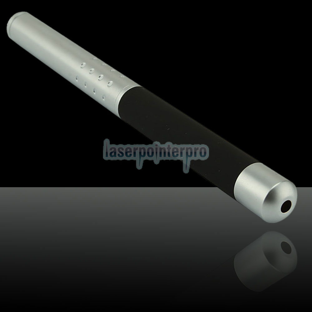 150mW 532nm Half-steel Green Laser Pointer Pen con batería 2AAA