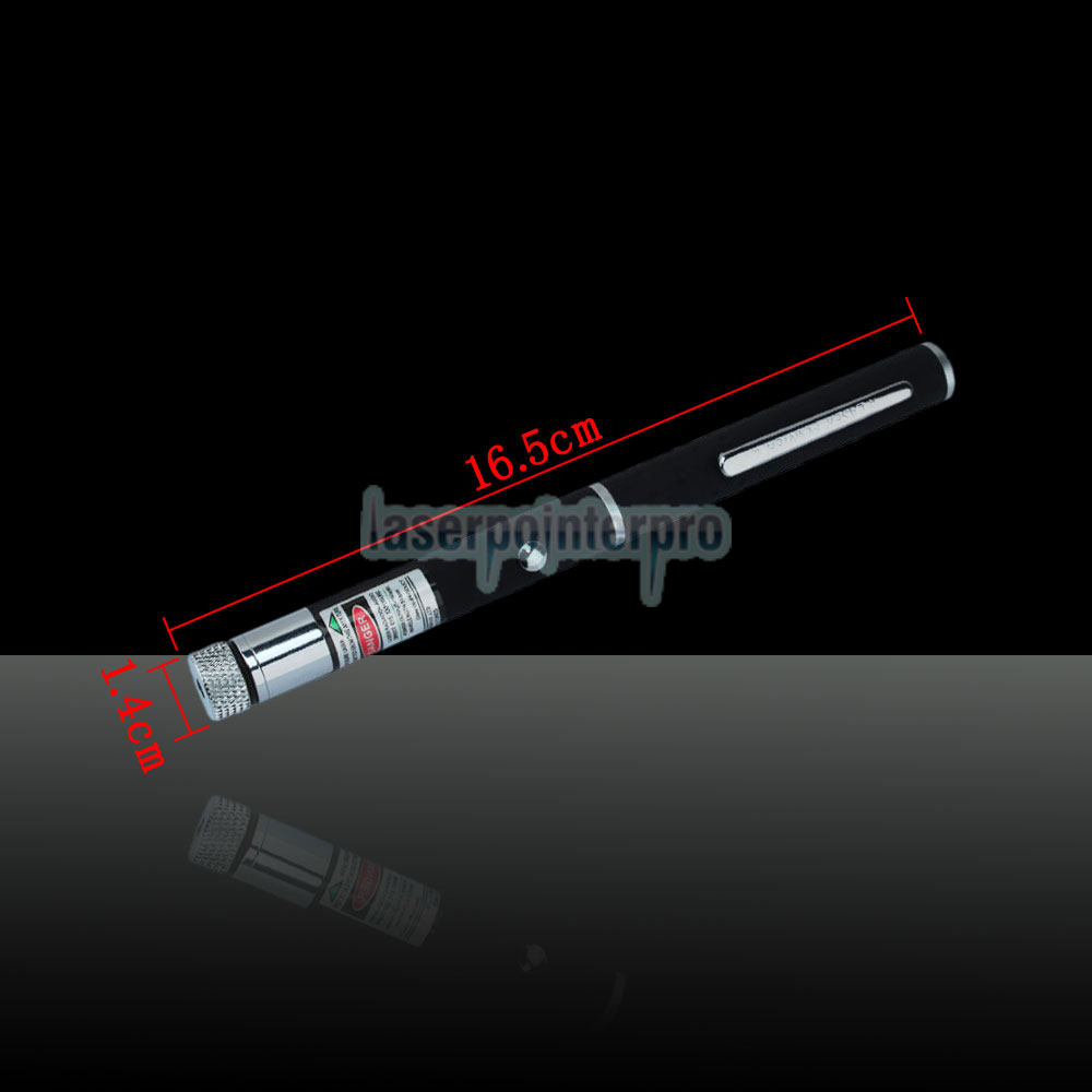 150mW 532nm Pen Style Green Laser Pointer Pen (incluye dos baterías LR03 AAA 1.5V)