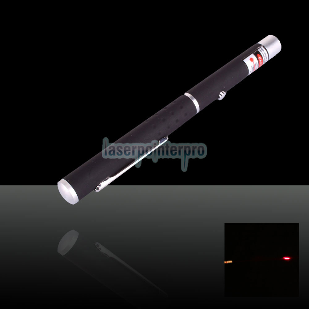 Stylo pointeur laser rouge mi-ouvert 5mW 650nm avec batterie 2AAA
