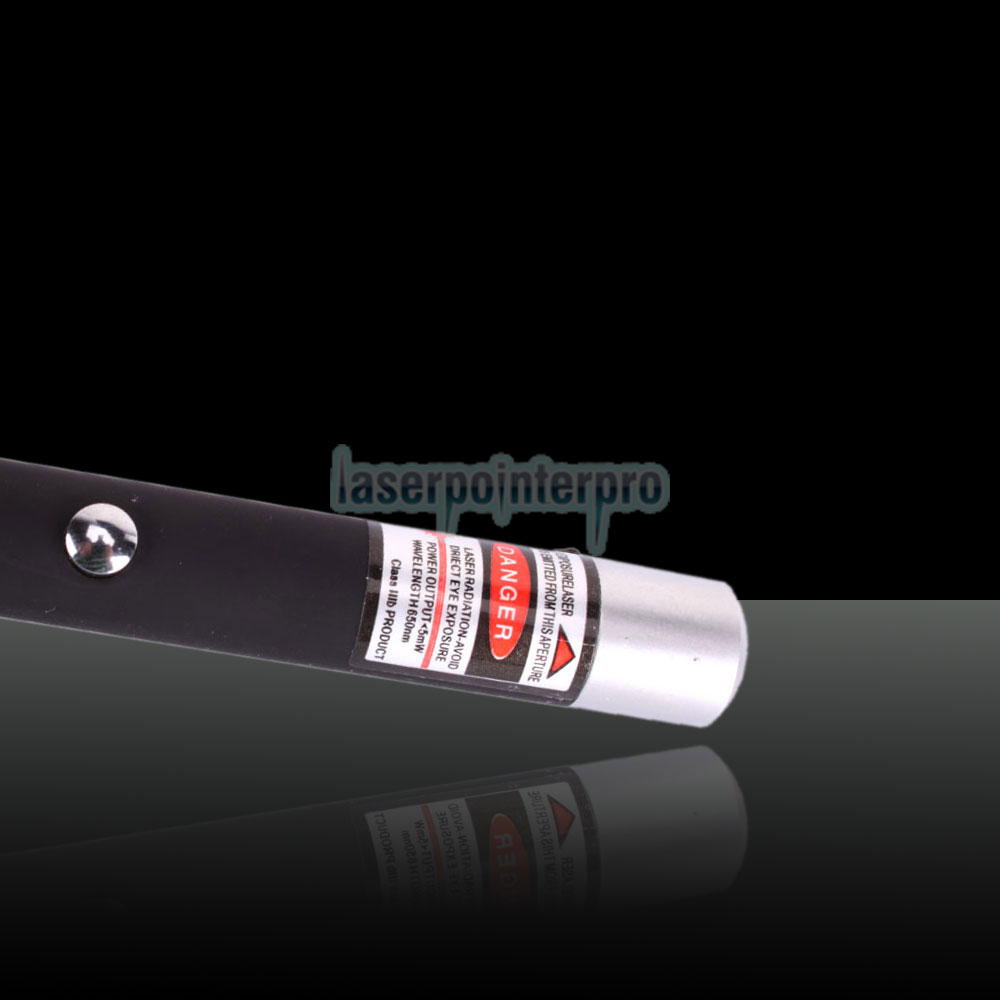 Penna puntatore laser rosso medio aperto da 5 mW 650nm con batteria 2AAA