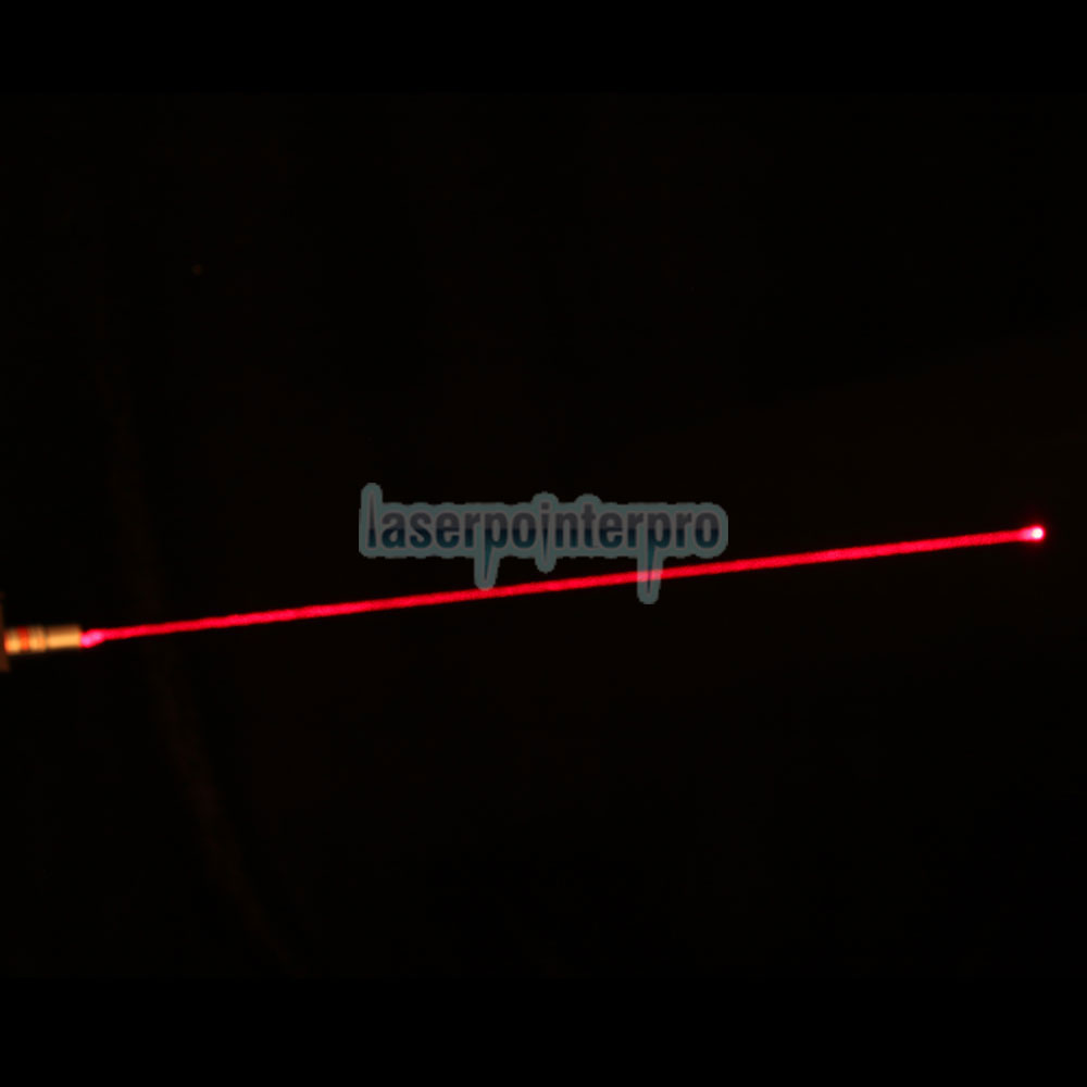 Stylo pointeur laser rouge de style lampe de poche 100mW 650nm mi-ouvert avec batterie 2AAA