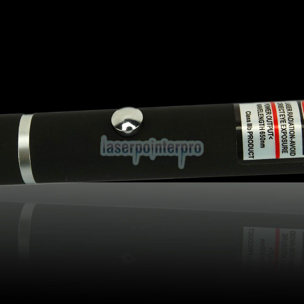 Stylo pointeur laser rouge kaléidoscopique mi-ouvert 50mW 650nm avec batterie 2AAA
