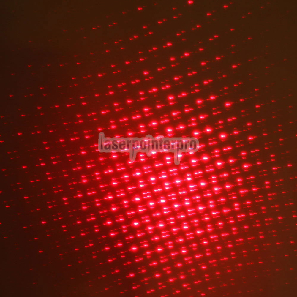 Kaleidoskopischer, roter Laserpointer mit mittlerer Öffnung (50 mW, 650nm) und 2AAA-Batterie