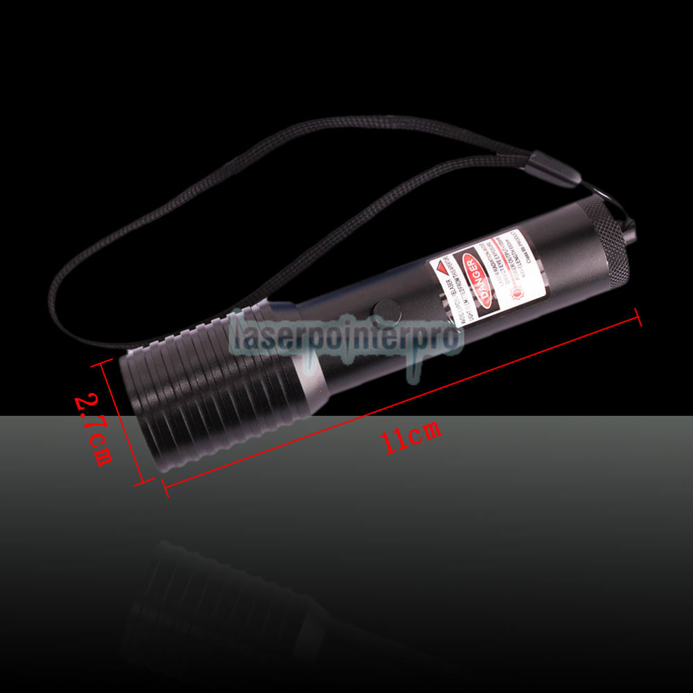 100mW 650nm Torcia elettrica tipo 1010 Tipo puntatore laser rosso con batteria 16340