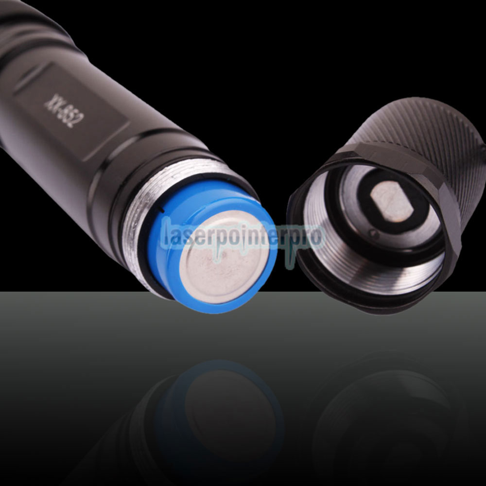 Stylo pointeur laser rouge style lampe de poche 100mW 650nm noir