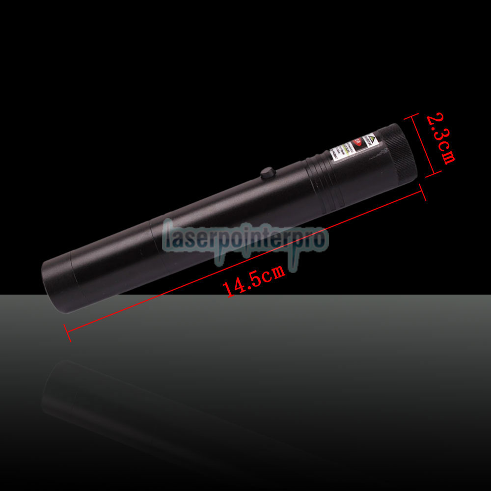 30mW 532nm Flashlight Style Stellen Sie Fokus grünen Laserpointer mit 18650 Batterie ein