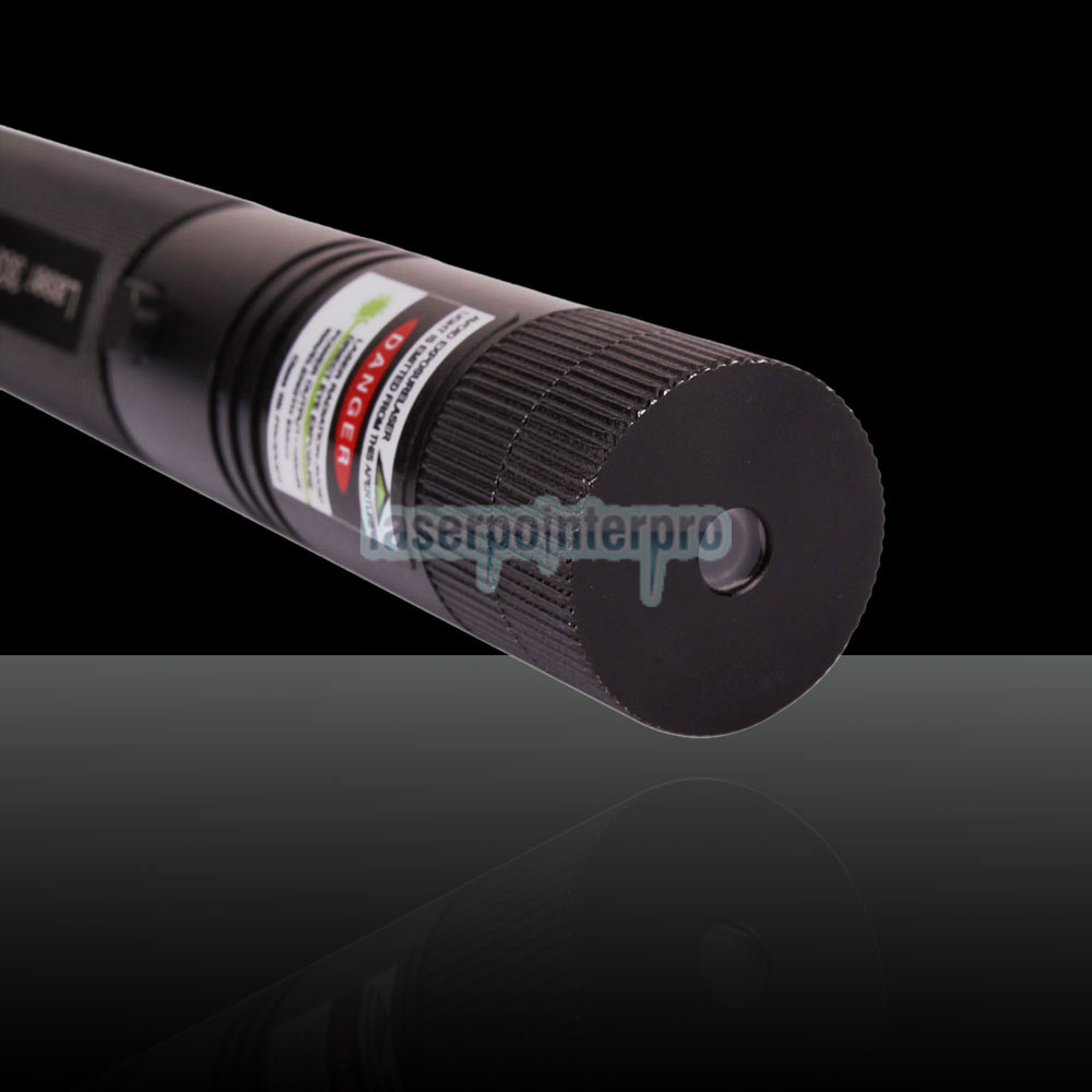Stylo pointeur laser vert kaléidoscopique de style lampe de poche 100mW 532nm avec batterie 18650