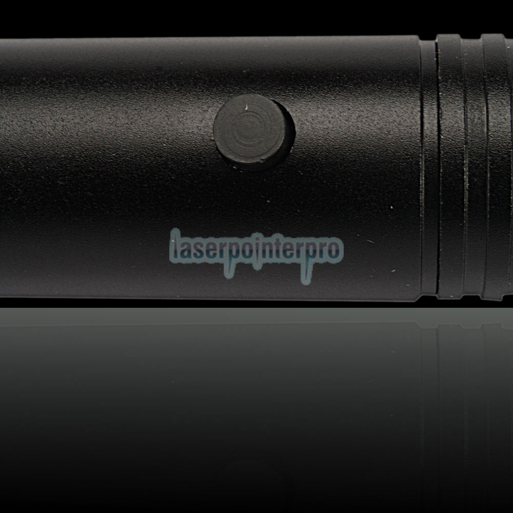 Laser 302 230mW 532nm Regolare la messa a fuoco Stile torcia Penna puntatore laser verde nero con 18650 batteria