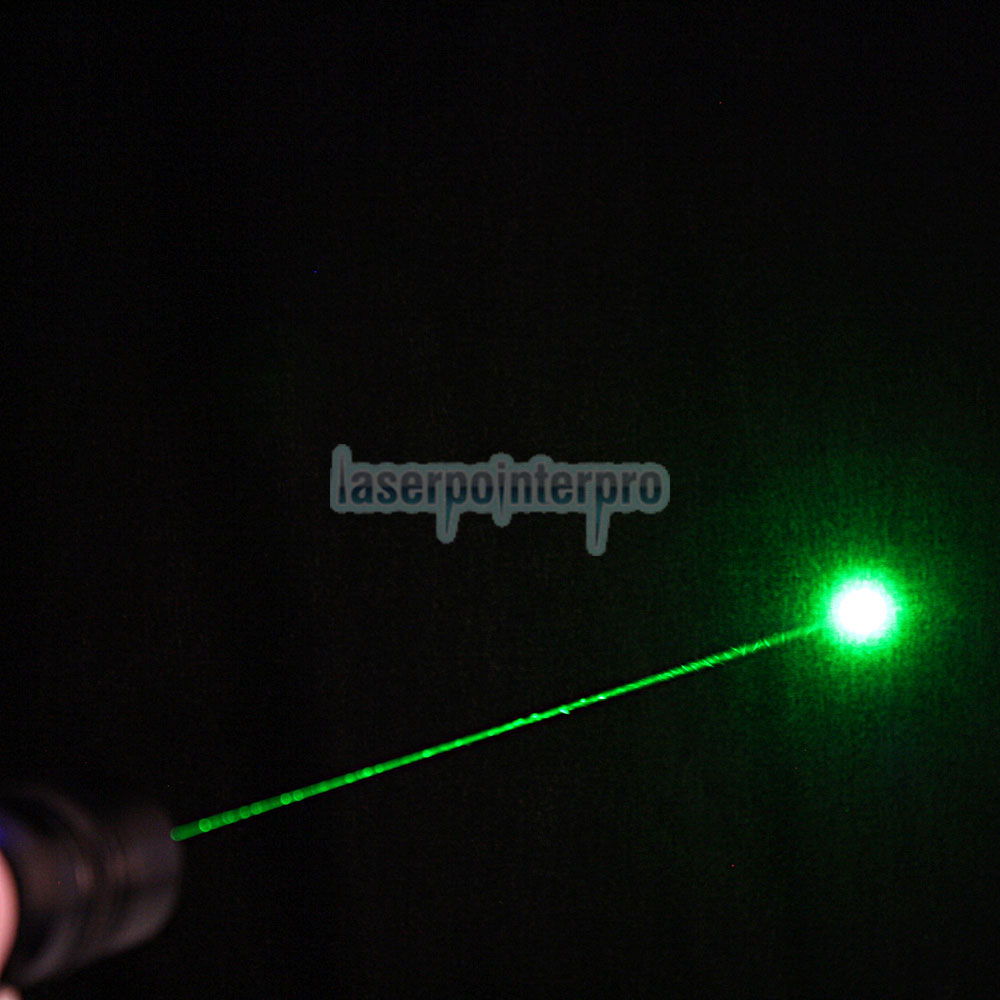 Laser 302 230mW 532nm Réglage de la mise au point Style de lampe de poche Vert Stylo pointeur laser noir avec batterie 18650
