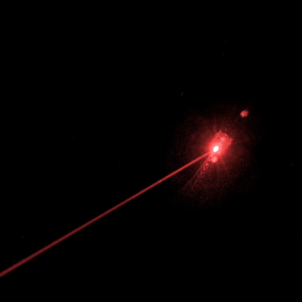 QK-DS6 5000mw 638nm ponteiro laser vermelho impermeável 5 metros debaixo d'água