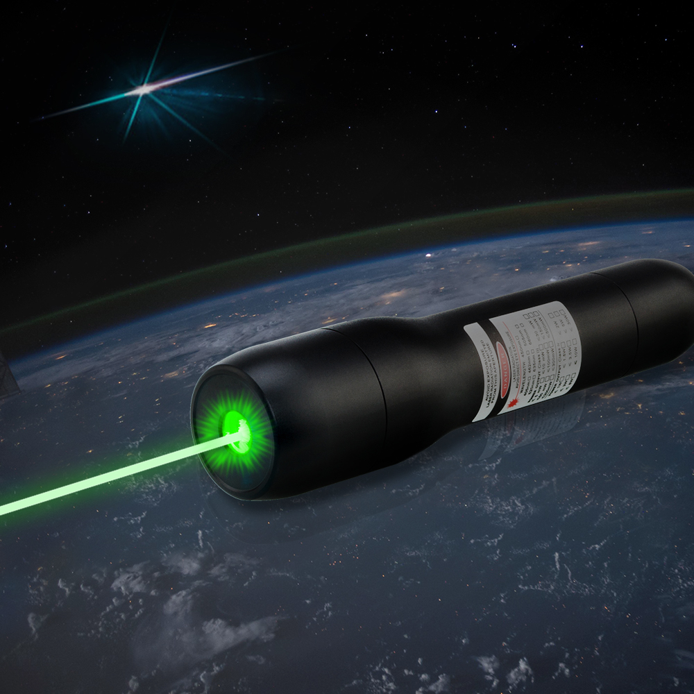 QK-DS6 5000mw 530nm ponteiro laser verde impermeável 5 metros debaixo d'água