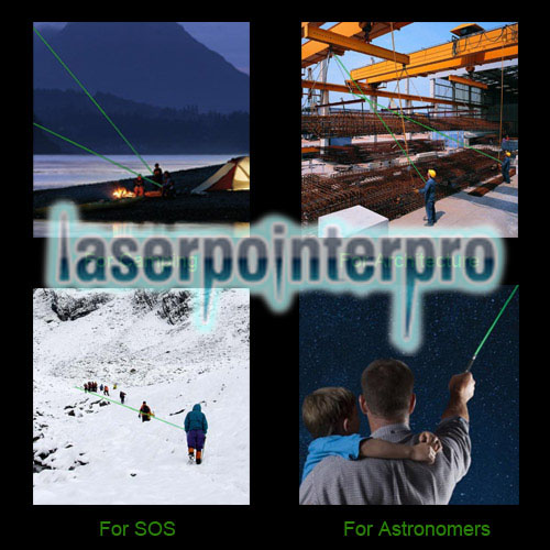500mW 532nm Green USB recargable Fine Copper Laser Pointer Blue