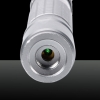 100mW 532nm faisceau vert laser pointeur stylo argenté gris 853