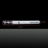 100mW Red Beam Starry ricarica USB Laser Pointer Pen Bianco