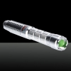 2000MW verde feixe de luz independente em forma de Lotus Cristal de Prata Cabeça Laser Pointer Pen
