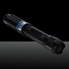 2000mW Burning 450nm 5-em-1 Blue Beam Light Laser Pointer Pen Kit Preto