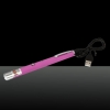 5mW 532nm vert faisceau de lumière à point unique rechargeable stylo pointeur laser rose