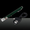 200mW 532nm fascio verde chiaro a un punto ricaricabile Penna puntatore laser verde