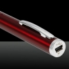 5mW 650nm Red Beam Light Pen puntero láser recargable de un solo punto, rojo