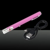 5mW 650nm Red Beam Light Single-point Rechargeable Laser Pointer Pen Pink
