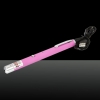 5mW 650nm Rouge faisceau de lumière à point unique rechargeable stylo pointeur laser rose