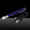 Penna puntatore laser ricaricabile a punto singolo con luce blu da 5mW 650nm