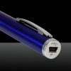 100mW 650nm Red feixe de luz único ponto recarregável Laser Pointer Pen Azul