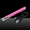 1mW 532nm Green Beam Light Starry Rechargeable Laser Pointer Pen Pink