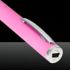 1mW 532nm feixe de luz estrelado recarregável Laser Pointer Pen-de-rosa