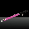 5mW 532nm feixe de luz estrelado recarregável Laser Pointer Pen-de-rosa
