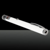 100mW 532nm feixe de luz estrelado recarregável Laser Pointer Pen Branco